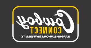 Cowboy Connect logo with white and yellow text.